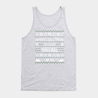 Merry Christmas Ya Filthy Animal Ugly Christmas Pixel Design Tank Top